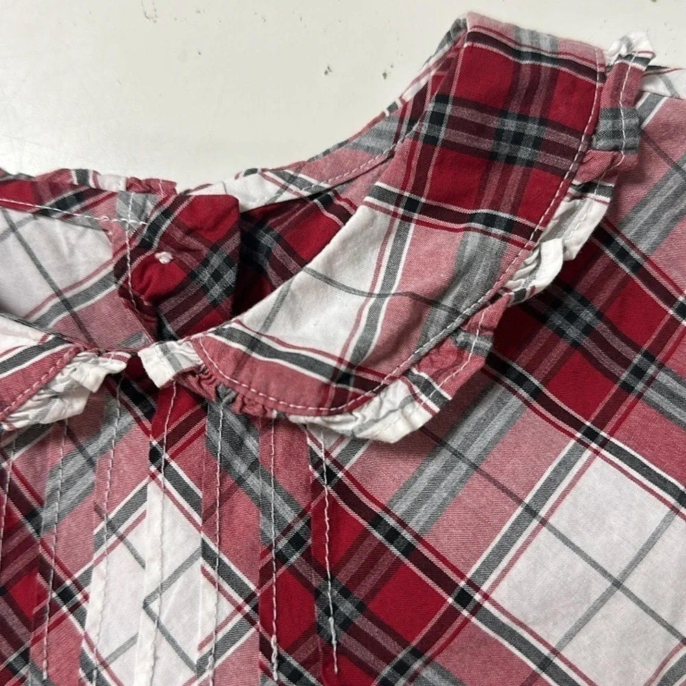 Janie and Jack Holiday Carousel Plaid Shirt 5